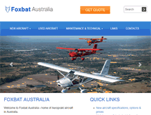 Tablet Screenshot of foxbat.com.au